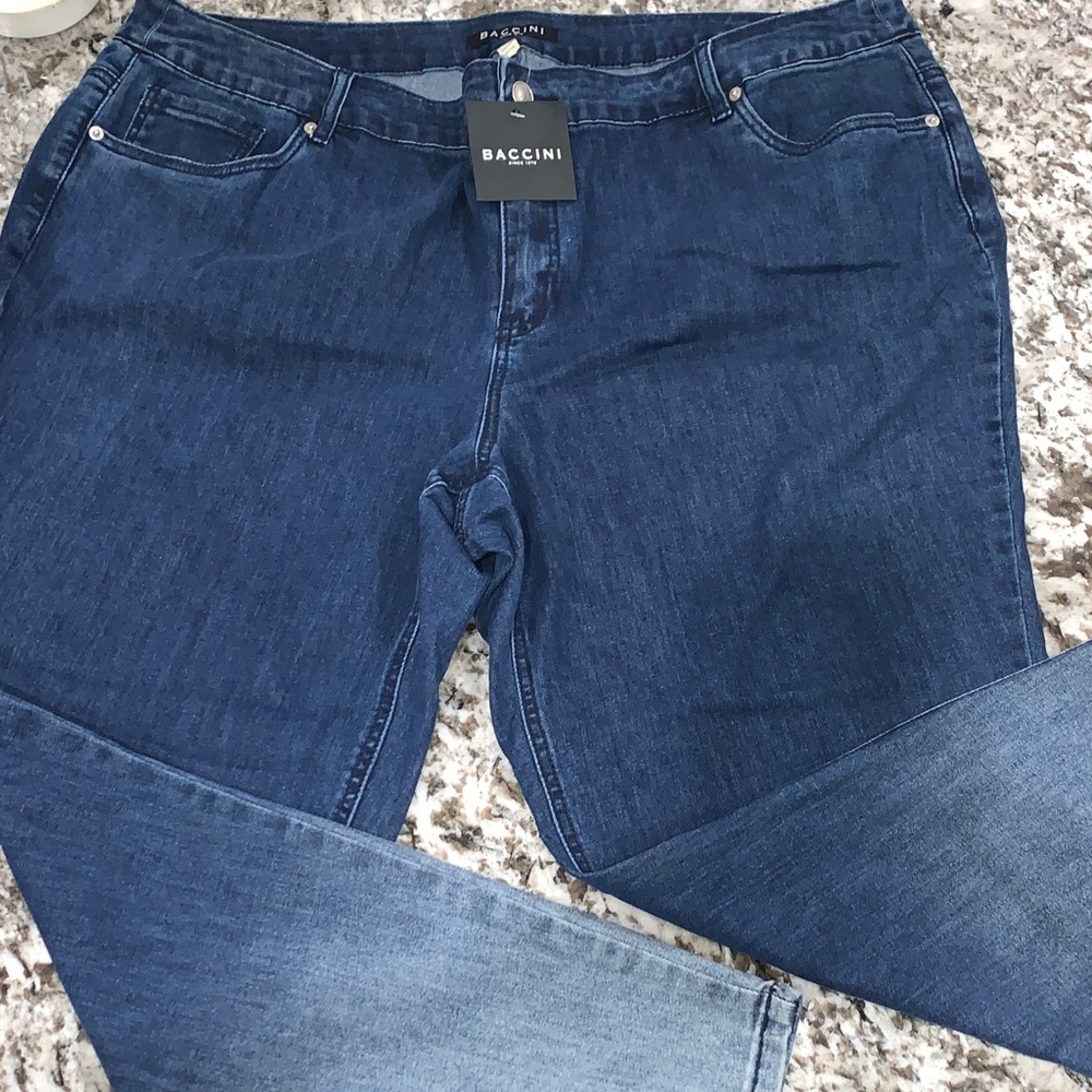 Baccini Women's Dark Blue Skinny Jeans